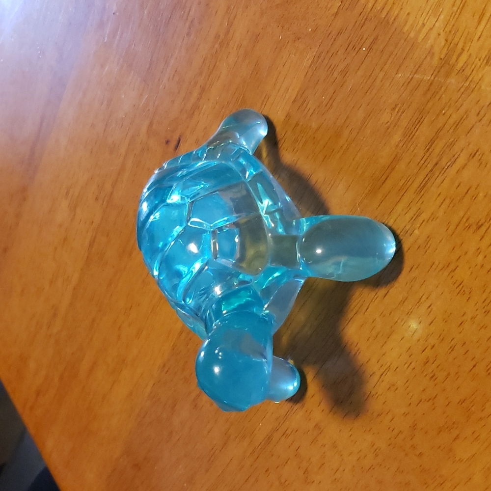 Blue Plastic Turtle